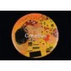 Round Hot Stamp Foil Polyurethane Resin Domed Labels WithDigital Printing
