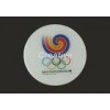 PP Synthetic Paper Cork Costers With 3D Epoxy Resin Domed Labels Decals