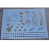 Fake jewelry metallic temporary tattoo sticker for women Decoration
