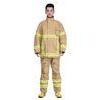 PBI Gold Fabric Fireman Turnout Gear / Firefighter Uniform Anti Static and Heat Insulation