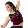 Dance Velvet Cross Front Crop Top