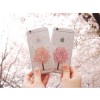 The new ultra-thin iphone6plus cherry flowers transparent protective cover tpu SC-LT-IP614