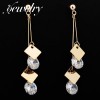 Zircon Copper drop Earrings   TE0093