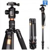 Portable carbon fiber SLR digital camera tripod with lightweight