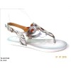 Fashion PU&TPR shoes comfort lasercut sandals with snakeskin pattern（TB1507204)