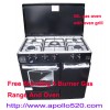 Free Standing 5 Burner Gas Cooking Range with Oven