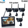 2.4GHz 4CH rainproof and vandal-proof wireless CCTV camera and monitor DVR