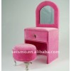 Dressing Table Shaped Velvet Box