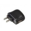 High Power Black USB Wall Charger 1000mA , portable Usb Wall Plug Adapter