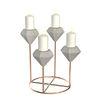Wedding Decorations 4 Pcs Cement Candle Holder Complete With Metal Holder