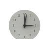 6mm Letters Round Shape Concrete Wall Clock Smooth Home Decoration
