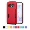 Galaxy S6 edge inner silicone outer plastic Samsung Cell phone Covers with card slot