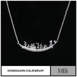 N836 Imitation White Gold Plat