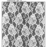 130cm Floral Design Lace Fabri