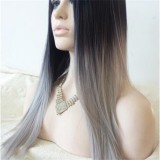 Grey Hair Full Lace Wie
