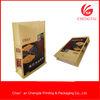 Grain Food Side Gusseted Square Flat Block Bottom Bags For Supermaket