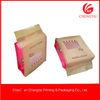 Matt Material Candy Packaging Plastic Block Bottom Bags With Clear Window