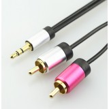 3.5mm MiniJack Male To 2*RCA M