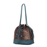 Snake Pu Bucket Bag