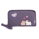 Embroider Canvas Wallet