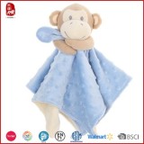 Baby Bib With Blue And Brown M