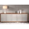 Indoor Latest Designed Modern Wooden Sideboard Solid Aluminium Top