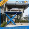 Home Garage Hydraulic Scissor Car Lift , Automotive Vehicle Lifts Equipment