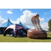 Snake Shape Inflatable Model Inflatable Cobra With Double Stitching