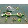 Amazing Inflatable Water Parks Green White Inflatable Aqua Park Water Toys