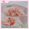 Pink Custom elastic baby headbands , Elastic Flower headbands for newborns / little girls