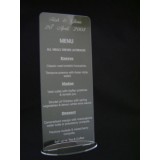 Acrylic Menu Holder Restaurant