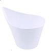 Oblique Mouth 115ml Transparent Plastic Mousse Cups In PS / PP Material