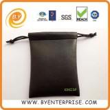 Leather Drawstring Bag