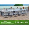White Patio Furniture Dining Sets For Wedding With Banquet Chair / Table