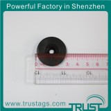 Abs Round With Hole Lf Black W