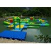 Outdoor Silk Printing Inflatable Water Amusement Park With 0.9mm PVC Tarpaulin