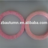 Pink Long Velvet Steering Whee