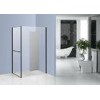 Chrome Side Pivot Open Corner Entry Shower Enclosures 1200 x 800 with Mirror Glass