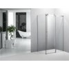 Frameless Square Bathroom Shower Enclosures With Sliding Doors Stainless Steel Wheels