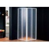 Acrylic Double Sliding Door Shower Enclosure Aluminium Handle 190cm Height