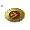 Zinc Alloy Material Gold Collector Coins , Red Color Fill Elongated Navy Challenge Coins