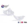 BPA Free Disposable Clear Plastic Bowls Dessert Triangle Container