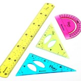 Clear Flexible Ruler Set