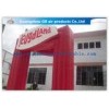 Waterproof Commercial Custom Inflatable Arch Red Gateway Square for Amusement Park / School