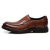 Business Soft Sole Formal Shoes , Slip On Mens Brown Leather Driving Shoes