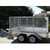10x6 Galvanised Single Axle Trailer With 12 & 24V LED Lights / Checker Plate