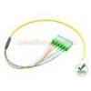 SC APC 12 Fiber Optic Pigtail  Fiber Optic Ribbon Cable With Cylinder Fan Out Kit