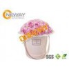 Round Colorful Luxury Flower Custom Printed Cardboard Boxes For Supermarket / Gift Packing
