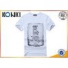 Polyester / Cotton Plain White Round Neck T Shirts Printing For Man
