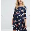 Blue Color Maternity Summer Midi Wrap Dresses Belle Knot Front Customized Size